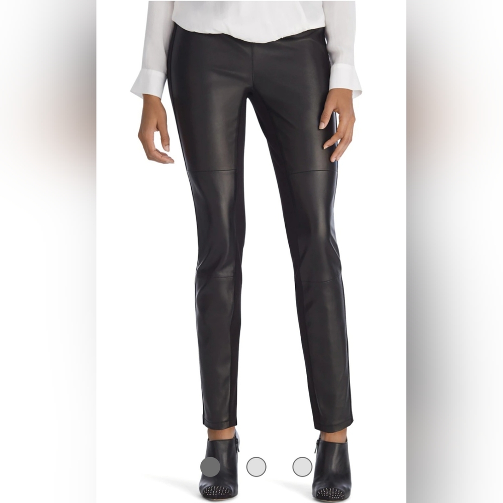 White House Black Market The legging Leather pants size 2